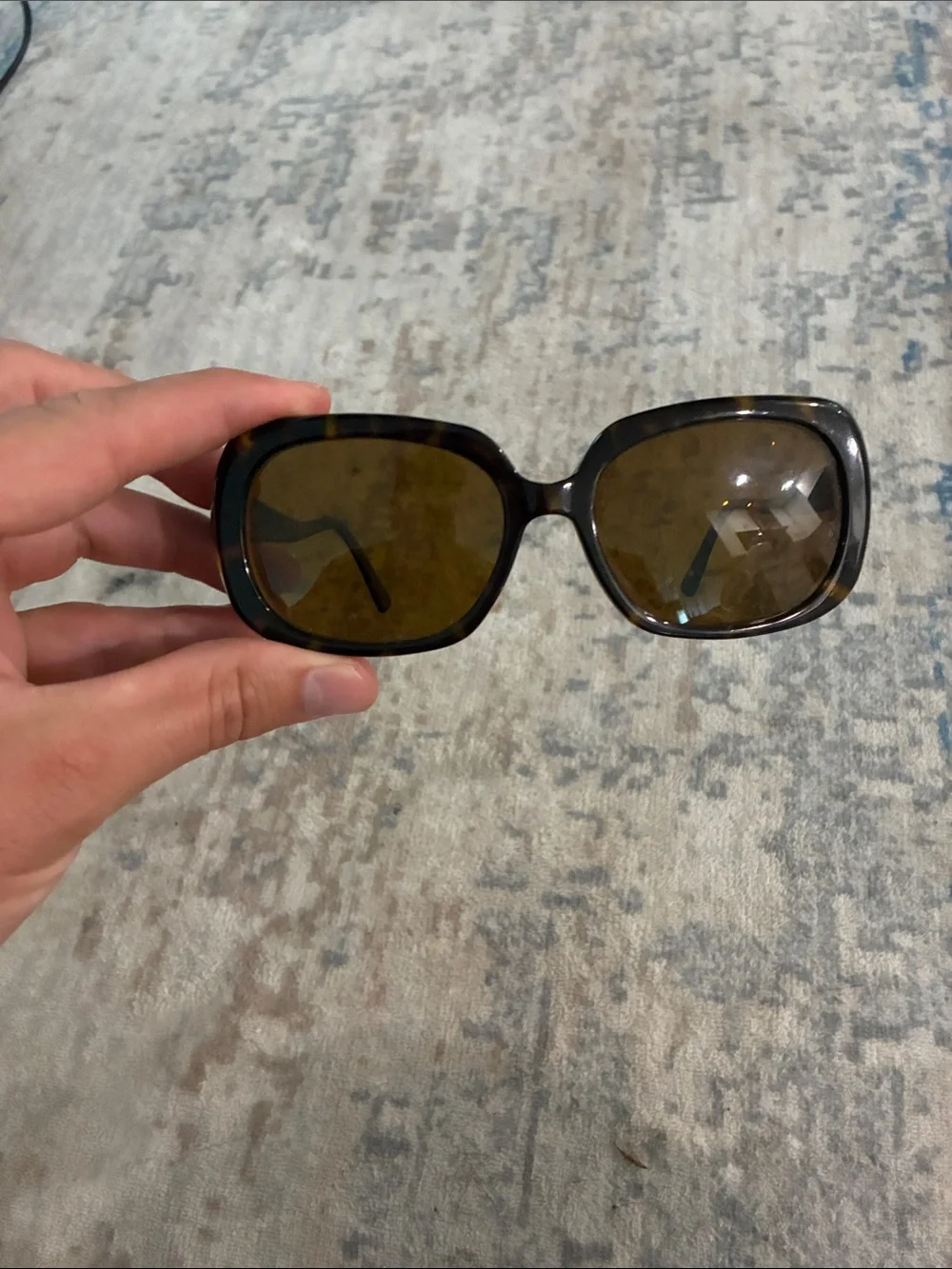 Coach Women's Tortoiseshell Sunglasses with Brown Lenses